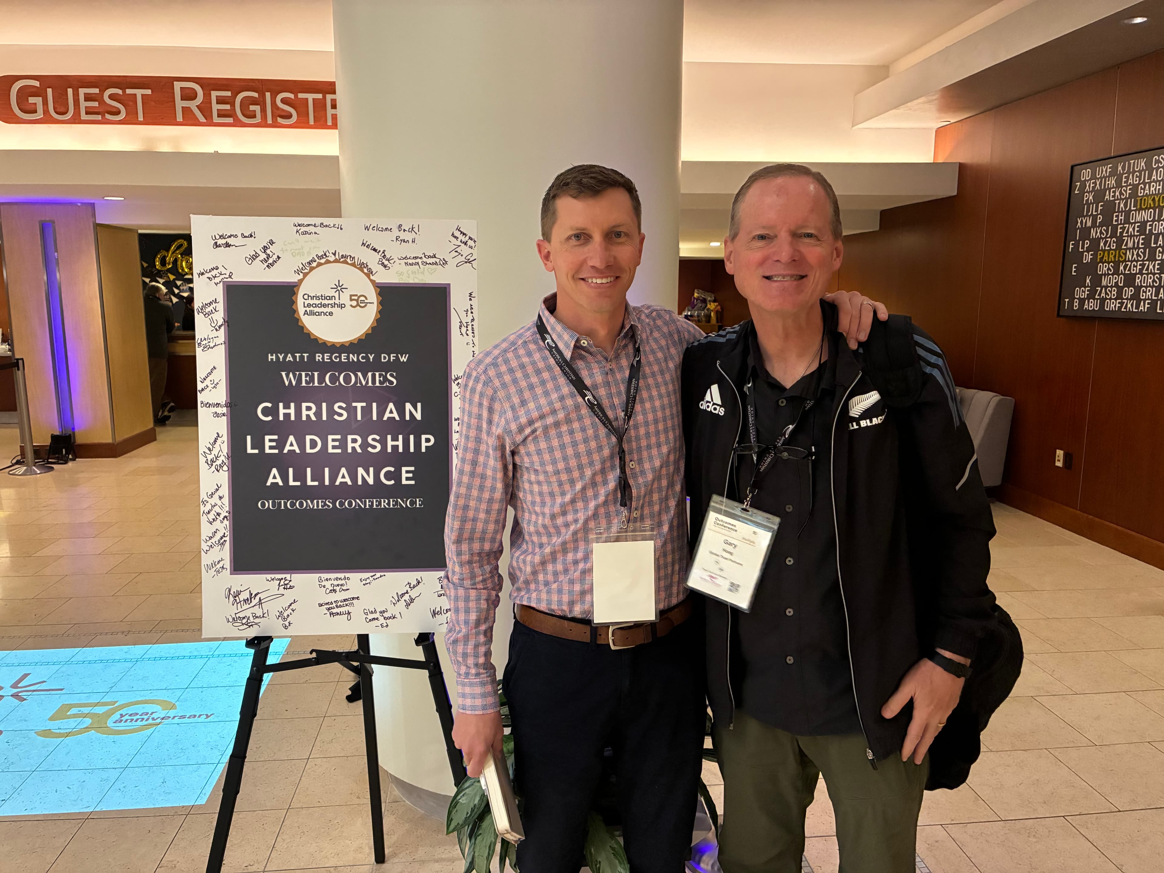 Nathan Jones and Gary Hoag at CLA